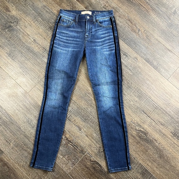 7 For All Mankind Ankle Skinny Jeans Pants Denim ((size 24)) - Picture 1 of 8
